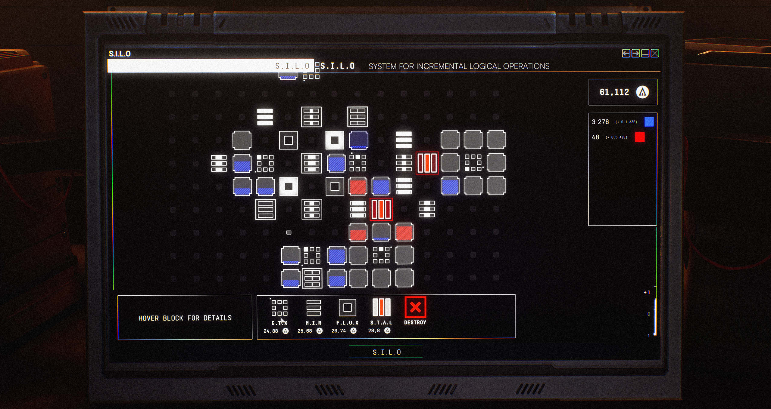 Puzzle interface screen – system-driven puzzle gameplay in The FormIO Program